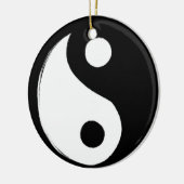 Yin Yang Symbol Dark and Light Keramisch Ornament (Links)