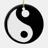 Yin Yang Symbol Dark and Light Keramisch Ornament (Achterkant)