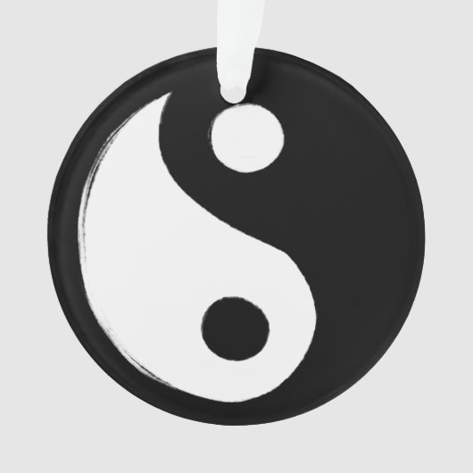 Yin Yang Symbol Dark and Light Ornament (voorkant)
