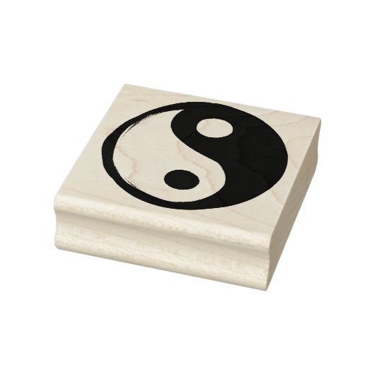 Yin Yang Symbol Dark and Light Rubberstempel (Stempel)