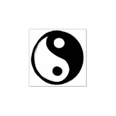 Yin Yang Symbol Dark and Light Rubberstempel (Afrduk)