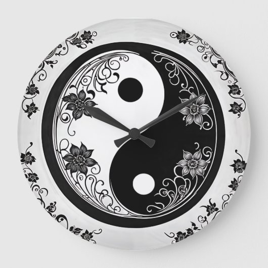 Yin Yang Symbol Grote Klok (Voorkant)