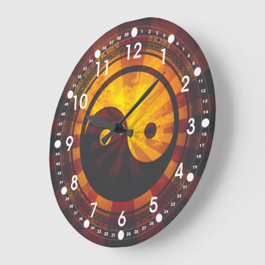 Yin Yang Symbol Grote Klok (Hoek)