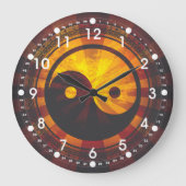 Yin Yang Symbol Grote Klok (Voorkant)