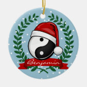 Yin Yang Symbol Holiday Keramisch Ornament (Voorkant)