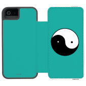 Yin Yang Symbol Incipio iPhone Portemonnee Hoesje (Agenda Open)