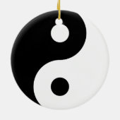 Yin Yang Symbol Keramisch Ornament (Achterkant)