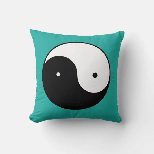 Yin Yang Symbol Kussen (Voorkant)