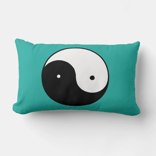 Yin Yang Symbol Kussen (Voorkant)