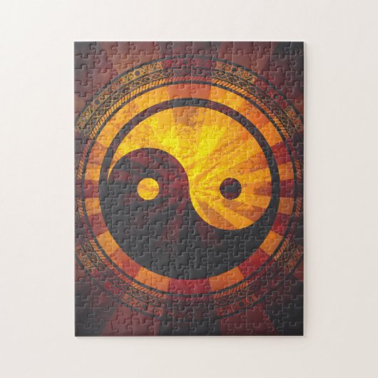 Yin Yang Symbol Legpuzzel (Verticaal)