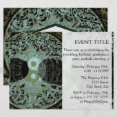 Yin Yang Symbol Mandala Kaart (Voorkant / Achterkant)