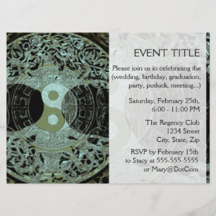 Yin Yang Symbol Mandala Kaart