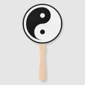 Yin Yang Symbol - massief tattoo ontwerp 1 + 2 Handwaaier (Voorkant)