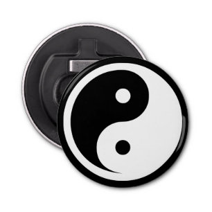 Yin Yang Symbol - massief tattoo ontwerp 2 Button Flesopener