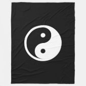 Yin Yang Symbol - massief tattoo ontwerp 2 Fleece Deken (Voorkant)