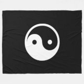 Yin Yang Symbol - massief tattoo ontwerp 2 Fleece Deken (Voorkant (Horizontaal))