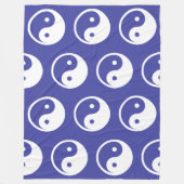 Yin Yang Symbol - massief tattoo ontwerp 2 Fleece Deken (Voorkant)