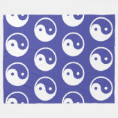 Yin Yang Symbol - massief tattoo ontwerp 2 Fleece Deken (Voorkant (Horizontaal))