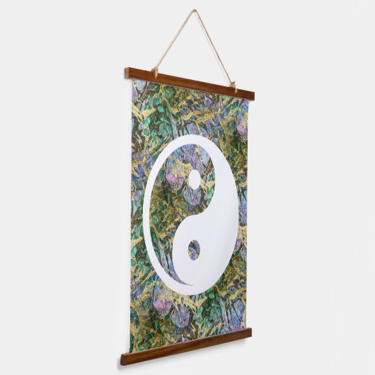 Yin Yang Symbol - massief tattoo ontwerp 2 Hangend Wandkleed (Gebogen)