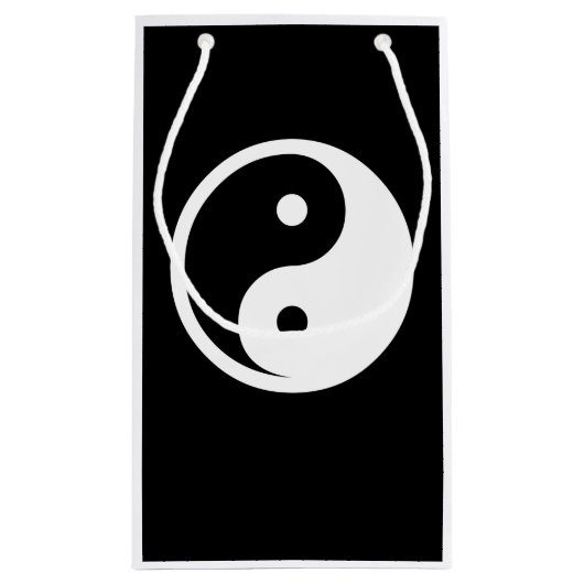 Yin Yang Symbol - massief tattoo ontwerp 2 Klein Cadeauzakje (Achterkant)