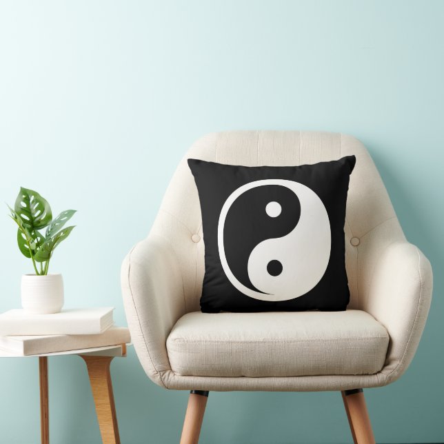 Yin Yang Symbol - massief tattoo ontwerp 2 Kussen (Stoel)