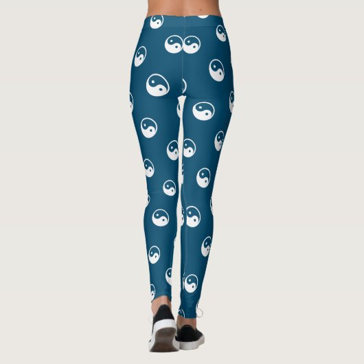 Yin Yang Symbol - massief tattoo ontwerp 2 Leggings (Achterkant)