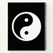 Yin Yang Symbol - massief tattoo ontwerp 2 Notitieboek (Achterkant)