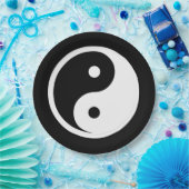 Yin Yang Symbol - massief tattoo ontwerp 2 Papieren Bordje (Feest)