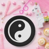 Yin Yang Symbol - massief tattoo ontwerp 2 Papieren Bordje (Feest)