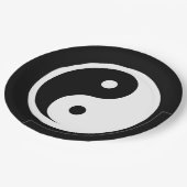 Yin Yang Symbol - massief tattoo ontwerp 2 Papieren Bordje (Gekanteld)