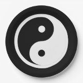 Yin Yang Symbol - massief tattoo ontwerp 2 Papieren Bordje (Voorkant)
