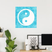 Yin Yang Symbol - massief tattoo ontwerp 2 Poster (Thuiskantoor)