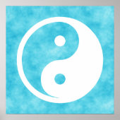 Yin Yang Symbol - massief tattoo ontwerp 2 Poster (Voorkant)