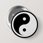 Yin Yang Symbol - massief tattoo ontwerp 2 Ronde Button 7,6 Cm (Voorkant /achterkant)