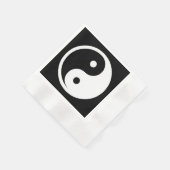 Yin Yang Symbol - massief tattoo ontwerp 2 Servet (Hoek)