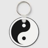 Yin Yang Symbol - massief tattoo ontwerp 2 Sleutelhanger (Voorkant)