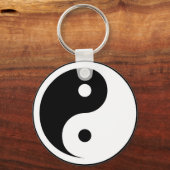 Yin Yang Symbol - massief tattoo ontwerp 2 Sleutelhanger (Voorkant)