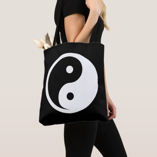Yin Yang Symbol - massief tattoo ontwerp 2 Tote Bag (Dichtbij)