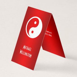 Yin Yang Symbol - massief tattoo ontwerp 2 Visitekaartje