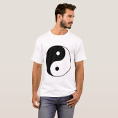 Yin Yang Symbol – Minimalist Black and White Balan T-shirt (Voorkant volledig)