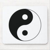 Yin Yang Symbol Mousepad Muismat (Voorkant)