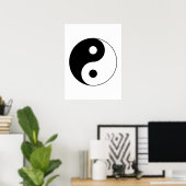 Yin Yang Symbol Poster (Thuiskantoor)