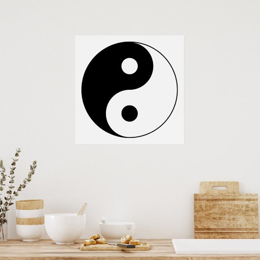 Yin Yang Symbol Poster (Keuken)