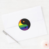 Yin-Yang-Symbol-Rainbow Ronde Sticker (Envelop)