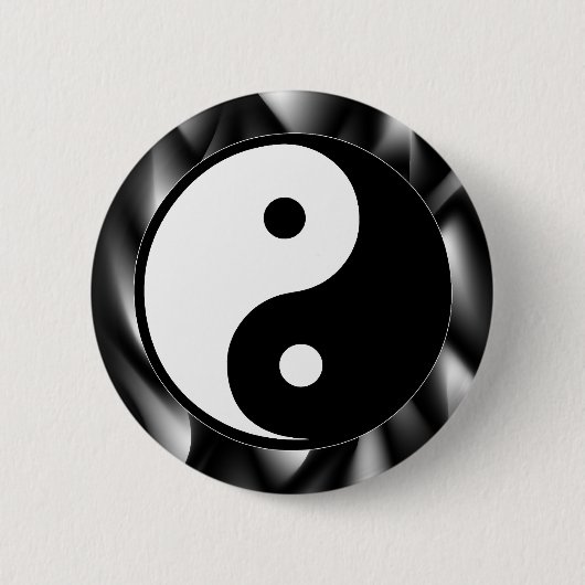 Yin Yang Symbol Ronde Button 5,7 Cm (Voorkant)
