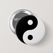 Yin Yang Symbol Ronde Button 5,7 Cm (Voorkant /achterkant)