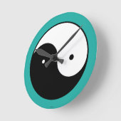Yin Yang Symbol Ronde Klok (Hoek)