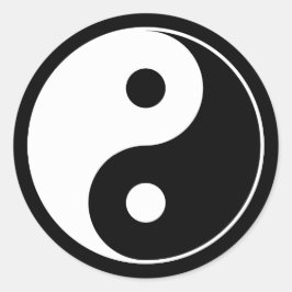Yin Yang Symbol Ronde Sticker