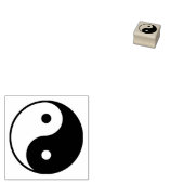 Yin Yang Symbol Rubberstempel (Gestempeld)