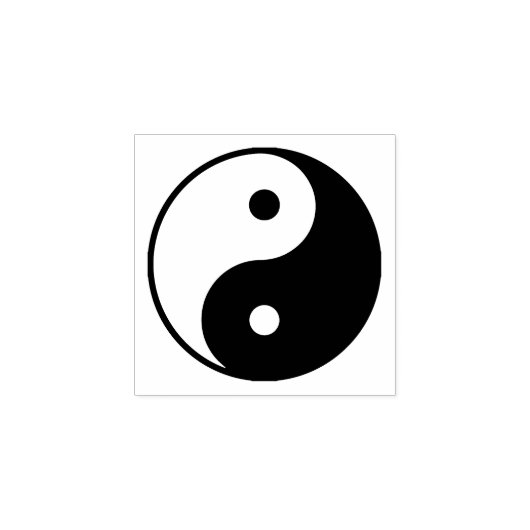 Yin Yang Symbol Rubberstempel (Afrduk)